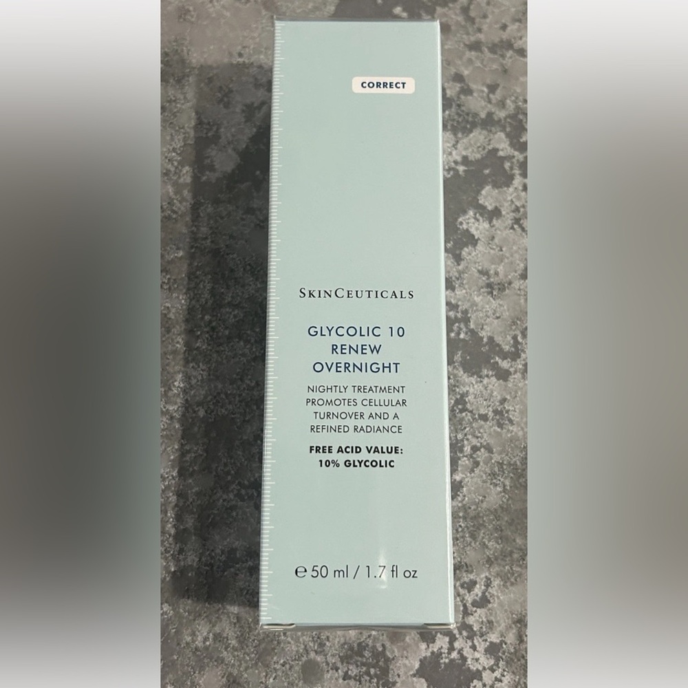 SkinCeuticals GLYCOLIC 10 RENEW OVERNIGHT 50ml / 1.7oz  Brand New Sealed Box
